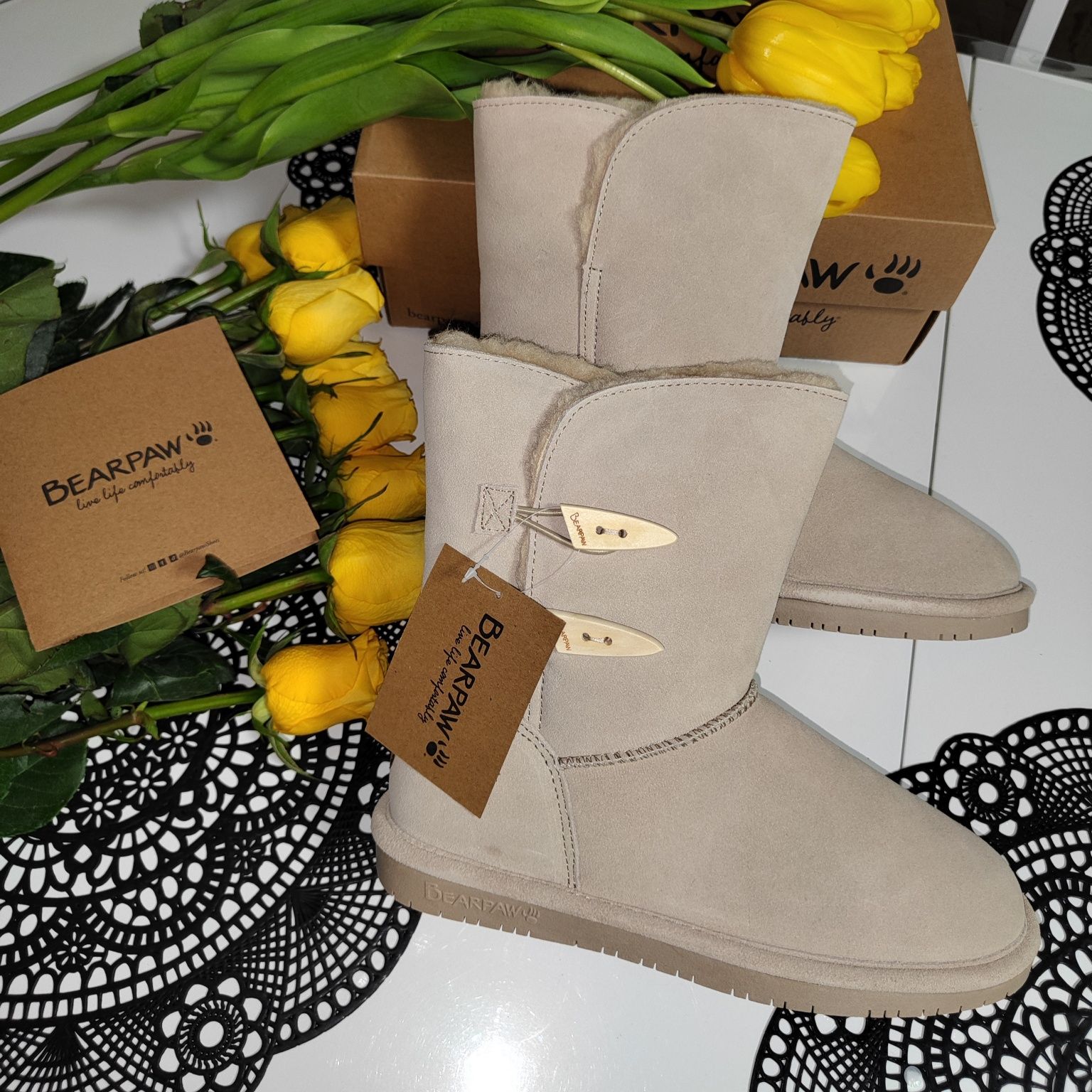 Угги сапоги ботинки Bearpaw Размер 38.5 Оригинал Кожа