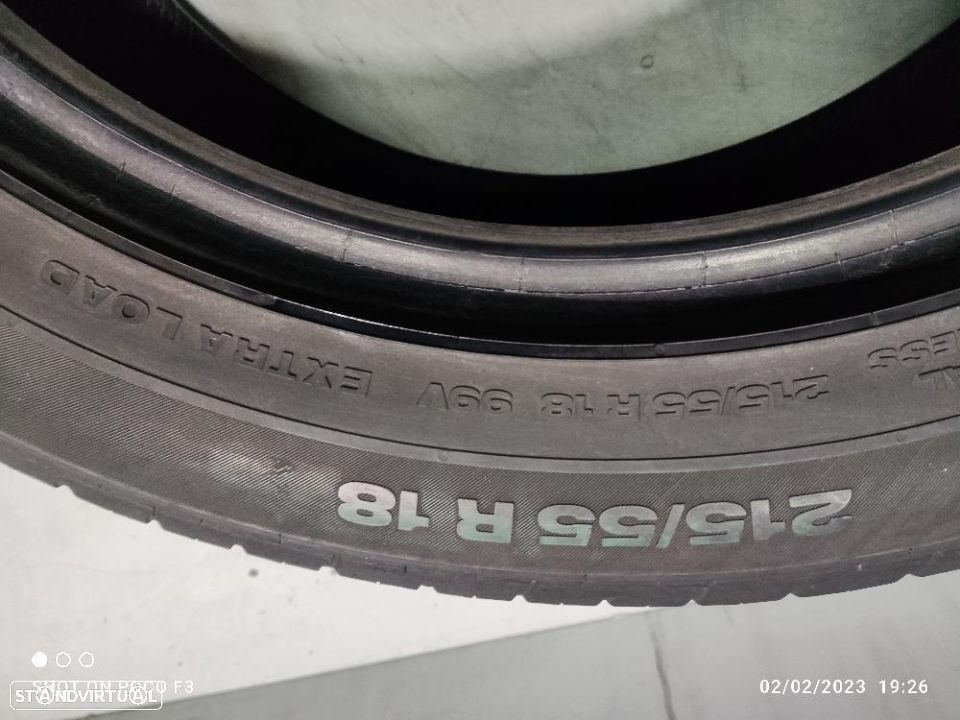 2 pneus semi novos 215-55r18 continental - oferta da entrega 120 EUROS