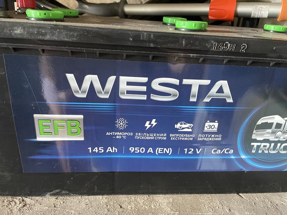 Вантажний акумулятор WESTA 6CT-145Ah EFB Аз (WEFB145)