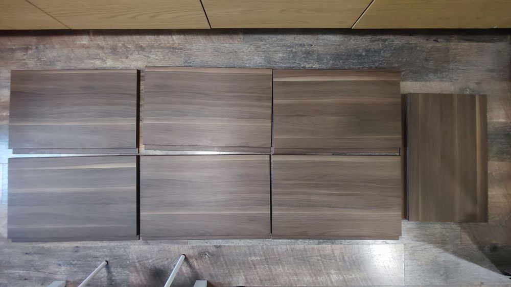 Fronty do szuflad wysokich Ikea Voxtorp orzech 60x40 cm