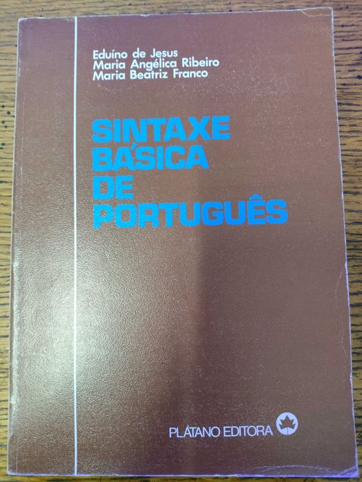 Livro Sintaxe Basica de Português Varios Autores