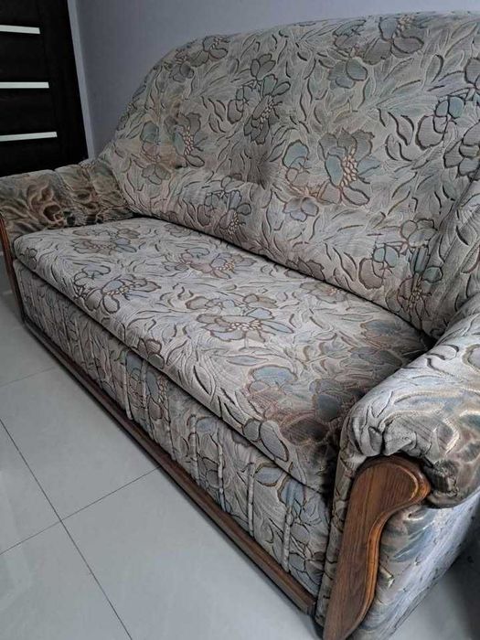 Kanapa z funkcją spania i 2 fotele