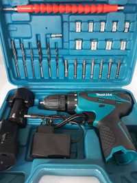 Шуруповёрт Makita DF330DWE  12V аккумуляторов 2шт  набор бит и сверл