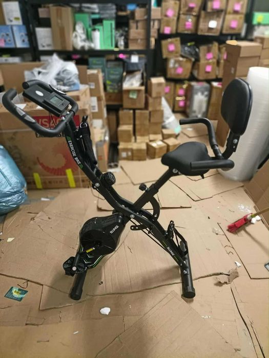 Rower Magnetyczny Skladany Cichy Rowerek Treningowy Z GUMAMI OPOROWYMI