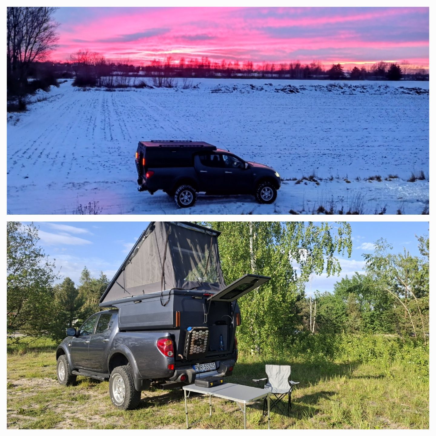 Zabudowa pickup, pickup camper, zabudowa sypialna Hilux, L200, Ranger