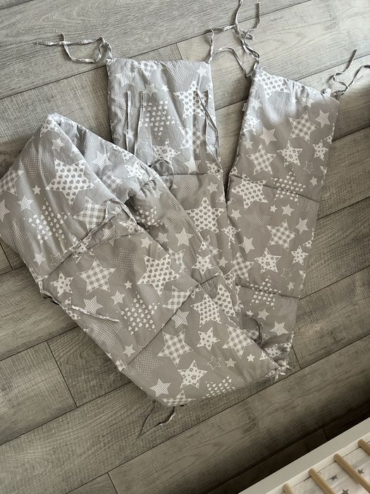 Łóżeczko drewniane białe Kinderkraft - gratis ochraniacz na szczebelki