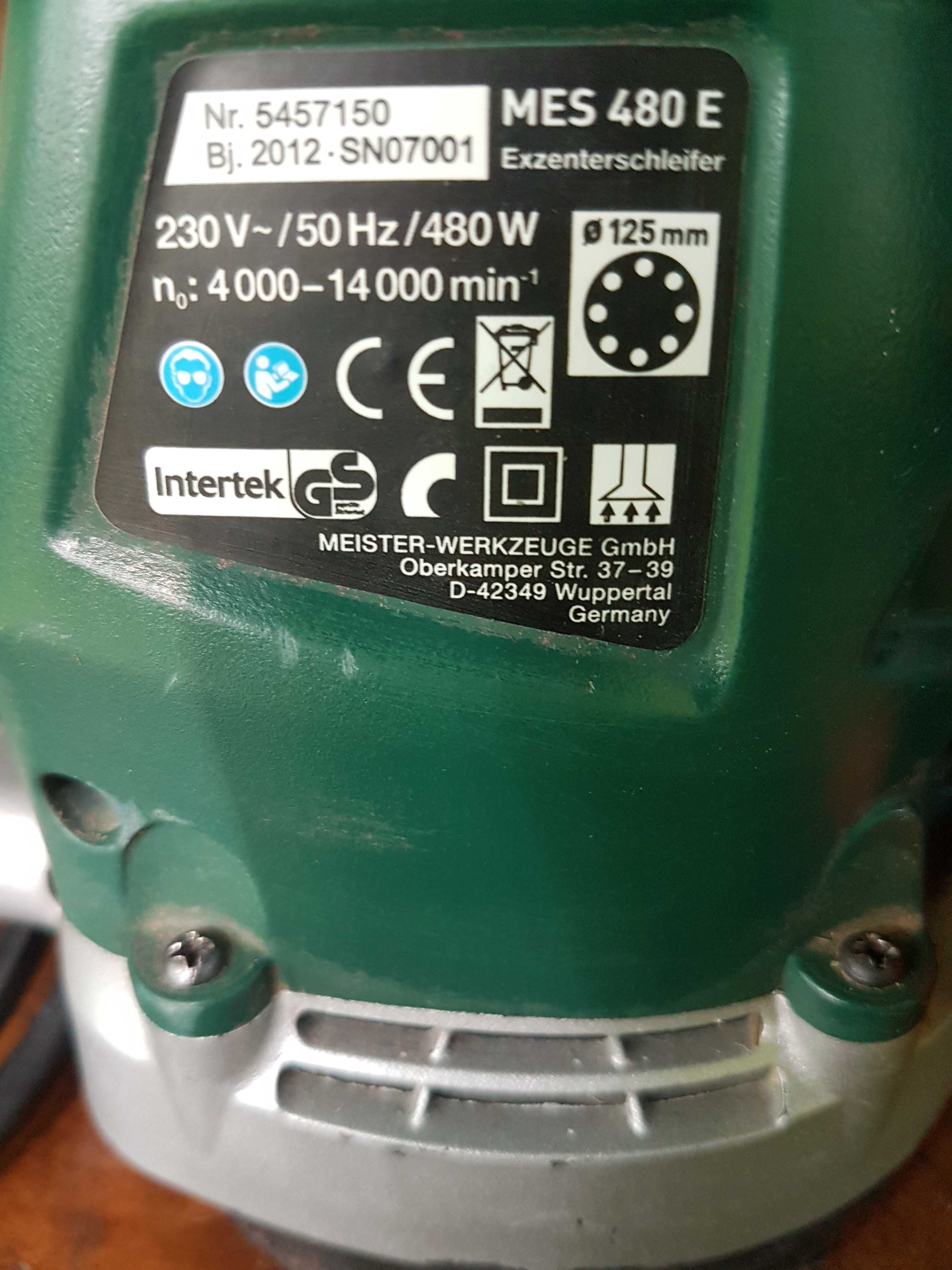 Шлифмашина эксцентриковая meister craft mes 480 e profi, оригинал.