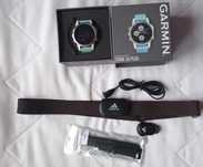 Zegarek sportowy smartwatch Garmin Fenix 5S Plus + pas + footpod