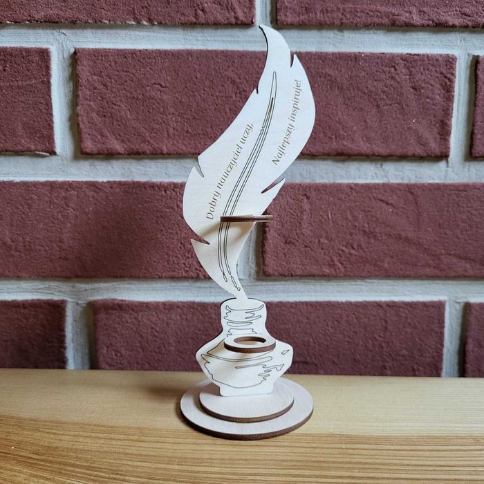 stojak na pióro długopis do księgi gości, dzień nauczyciela,