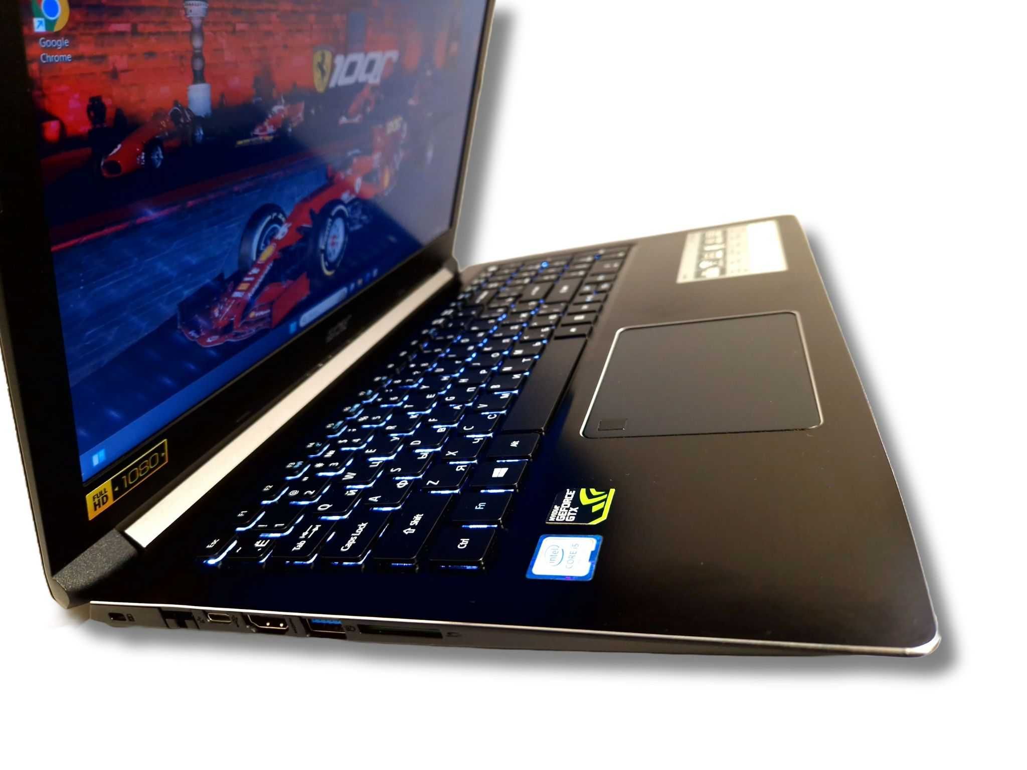 Acer A715-71G 15.6 i5-7300HQ 3.5ГГц 16/256Гб SSD+1Tb GTX 1050 Ігровий