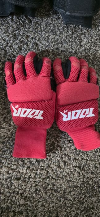 Hóquei luvas joelheiras caneleiras