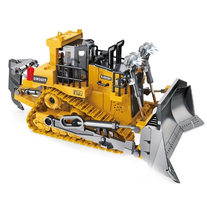 Бульдозер на радиоуправлении на пульте Бульдозер на радіокеруванні