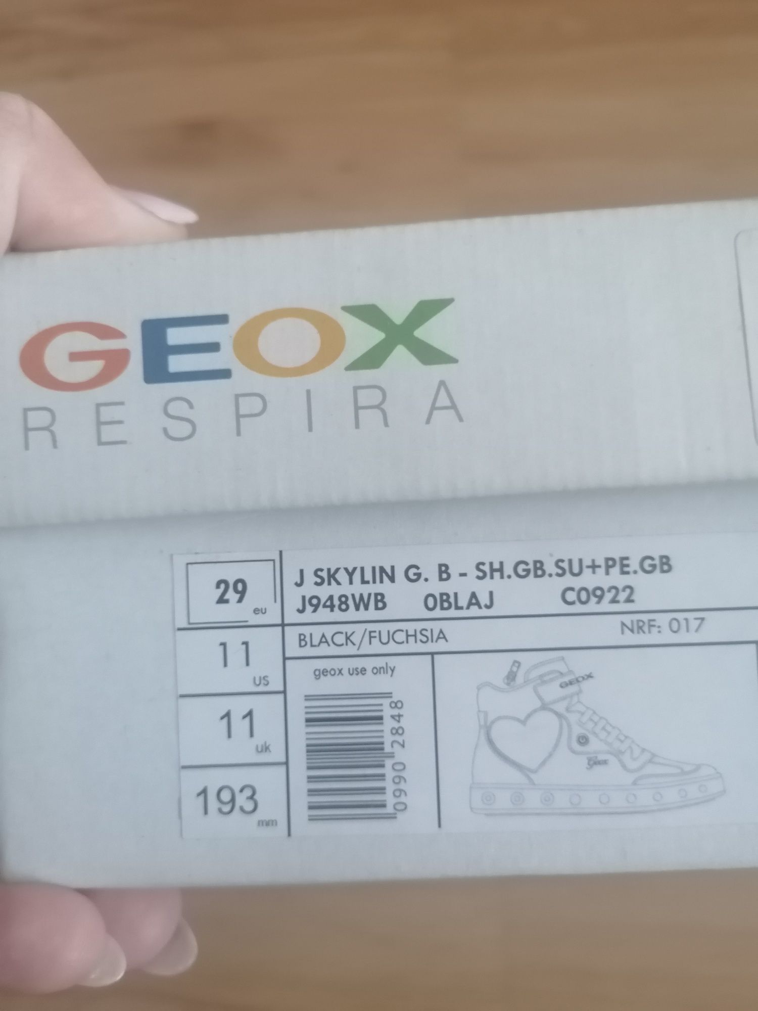 Geox respira 29 skóra świecaca podeszwa półbuty trapery botki