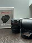 Obiektyw Samyang AF 35 mm F 1.8 Sony FE Etui Pudełko Osłonka Lekki E