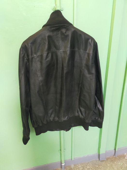 Kurtka John F. GEE skórzana męska czarna