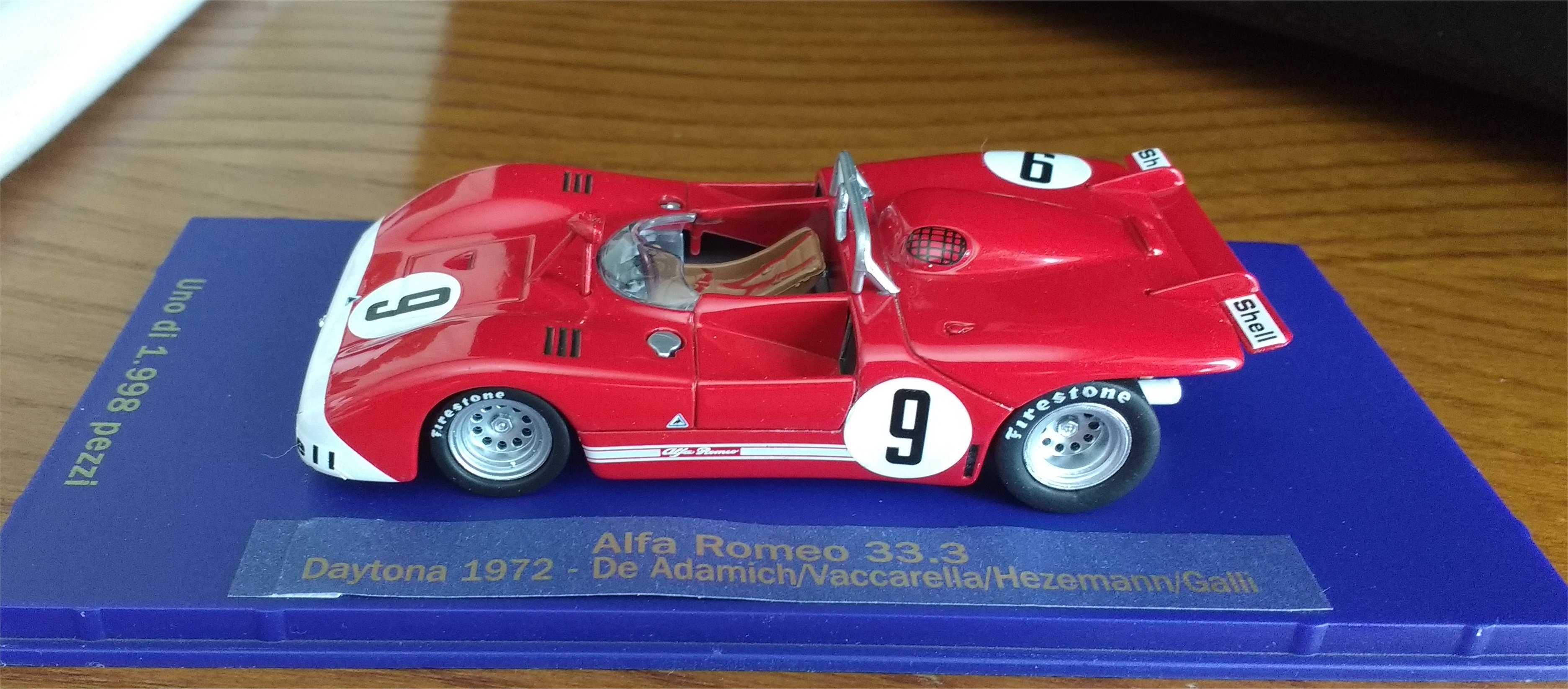 Alfa Romeo 33.3 -Daytona 1972- De Adamich, Vaccarella, Hezemann, Galli