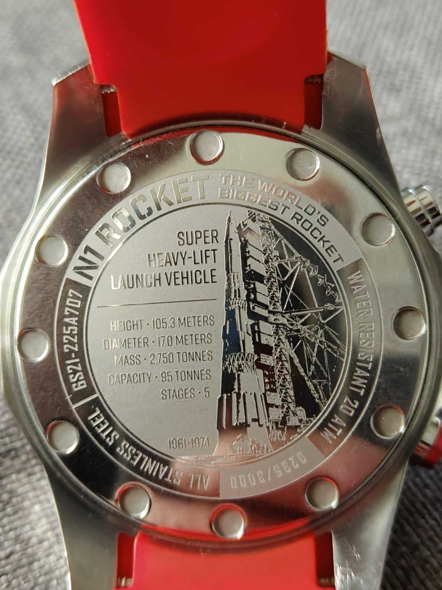 Zegarek Vostok Europe N1 Rocket chronograf 6S21-​225A707S na gwarancji