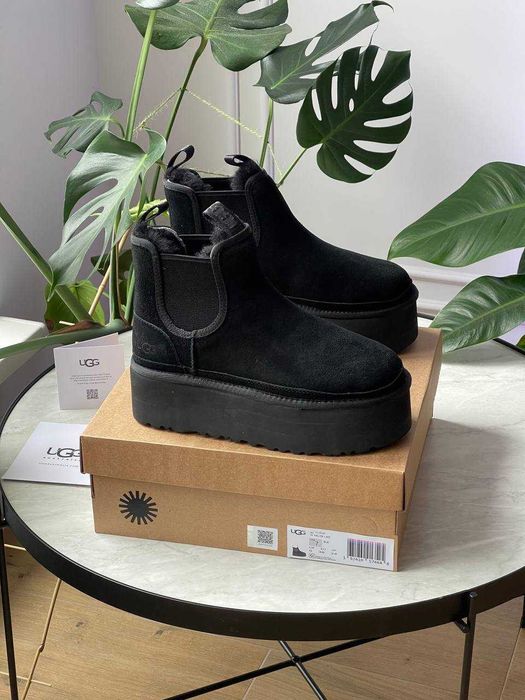 Женские ботинки UGG Neumel Platform Chelsea 36-41 Натур Замша! Купить!