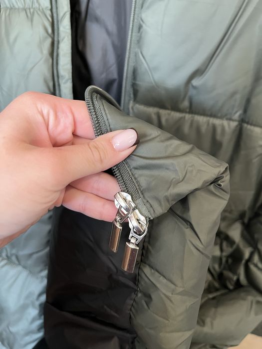 Пальто -пуховик на замку