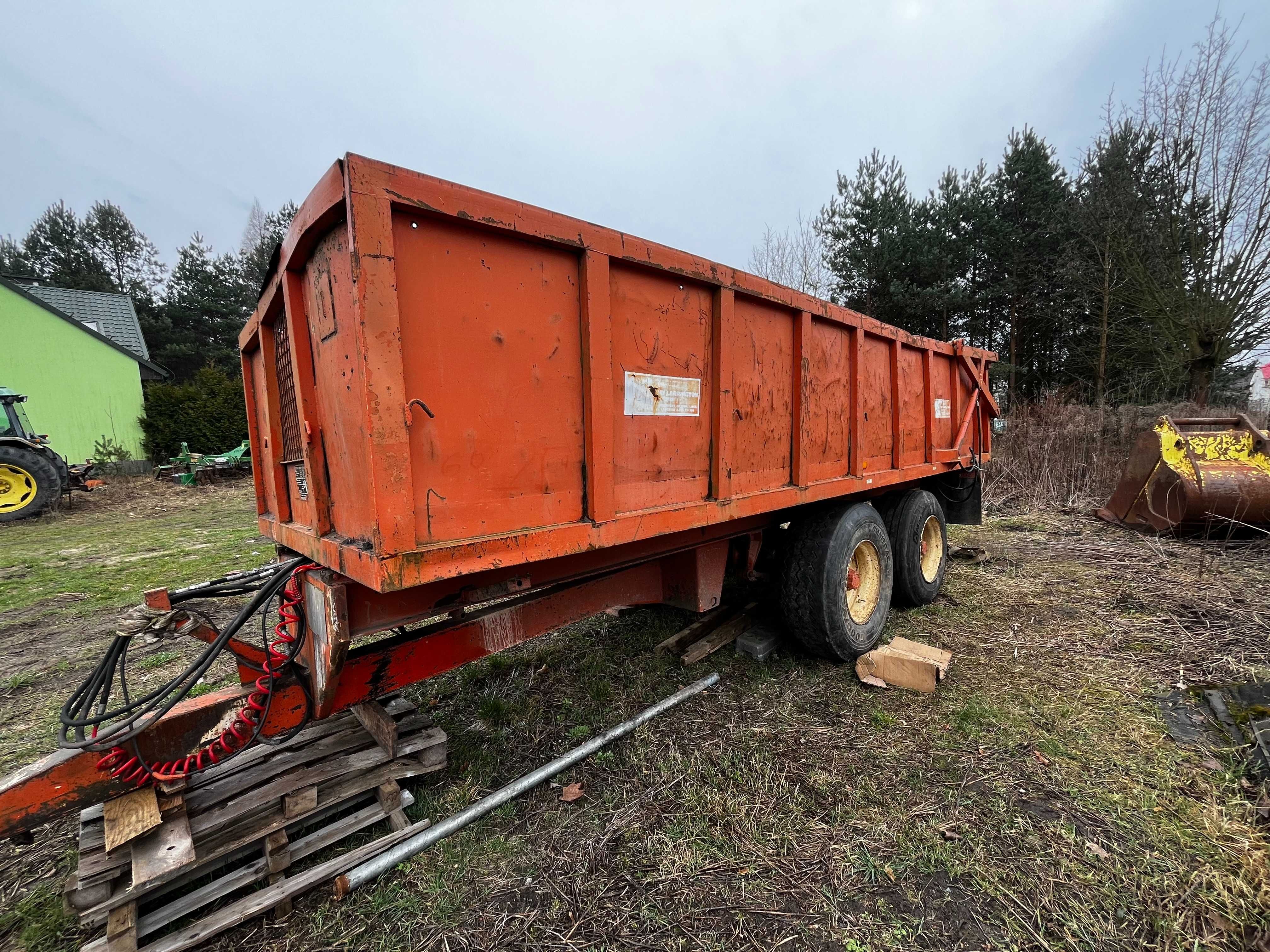 Przyczepa rolnicza Larrington 18 T wywrotka tandem