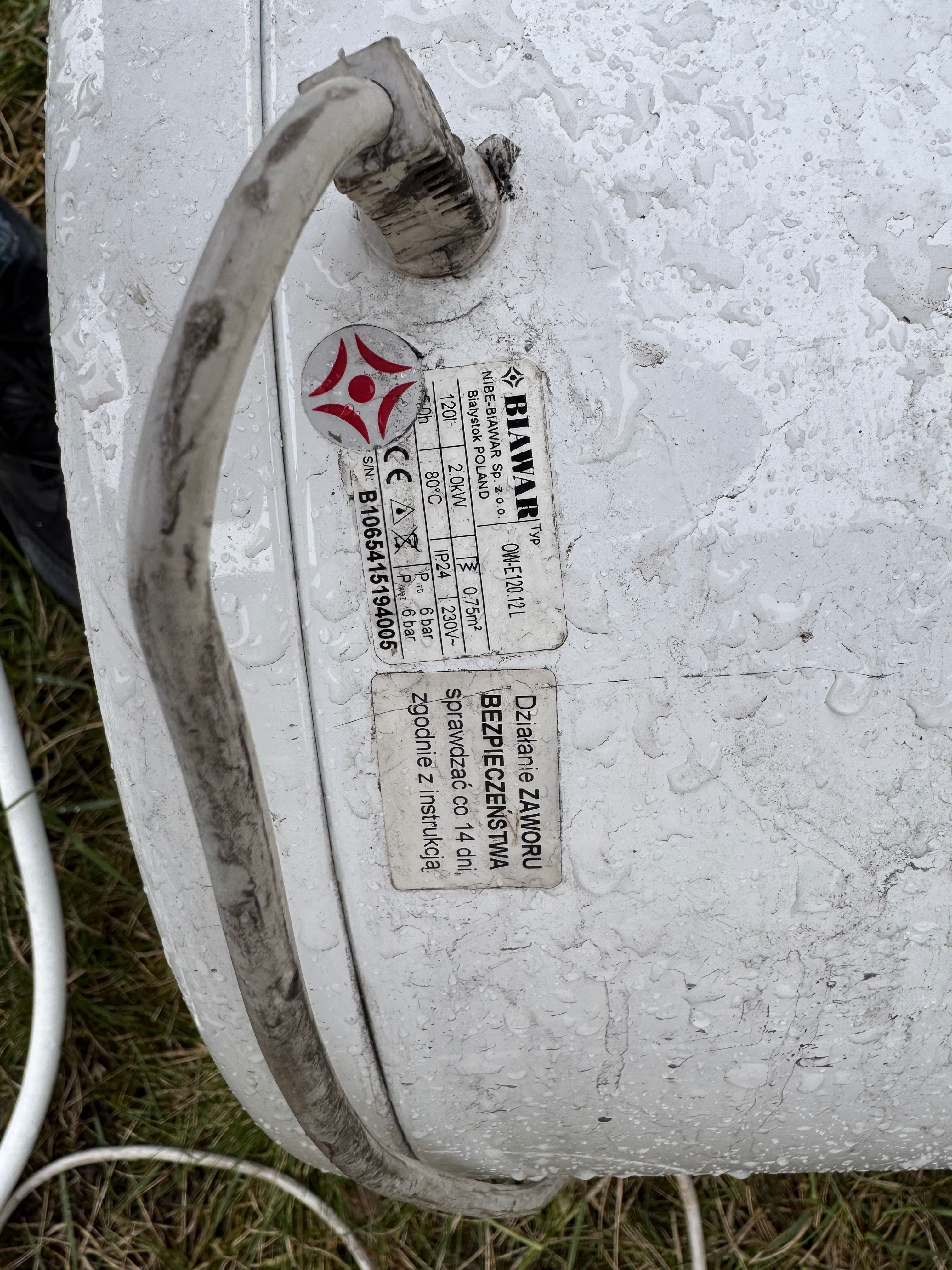Bojler 120l z grzałką elektryczną