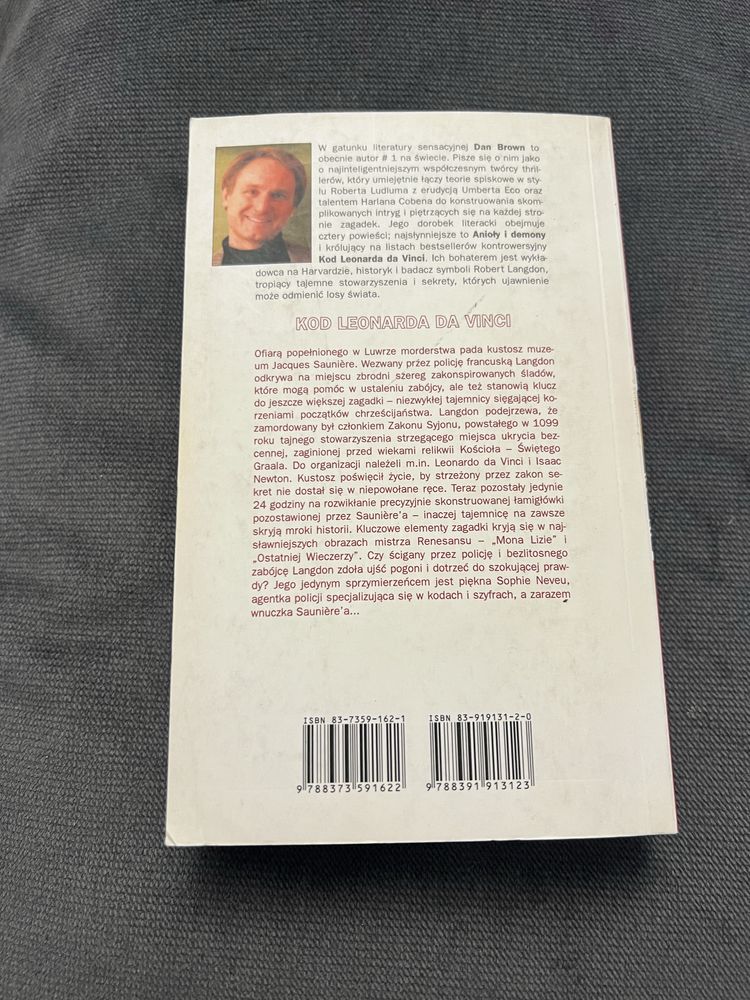 Książka Kod Leonarda da Vinci Dan Brown