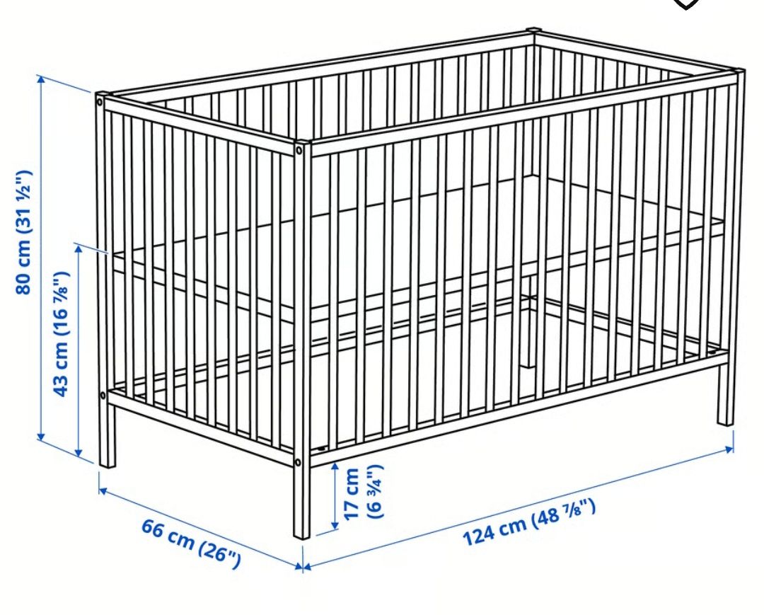 Berço faia Sniglar Ikea com oferta colchão