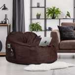 Beanbag o wyglądzie zamszu XXL