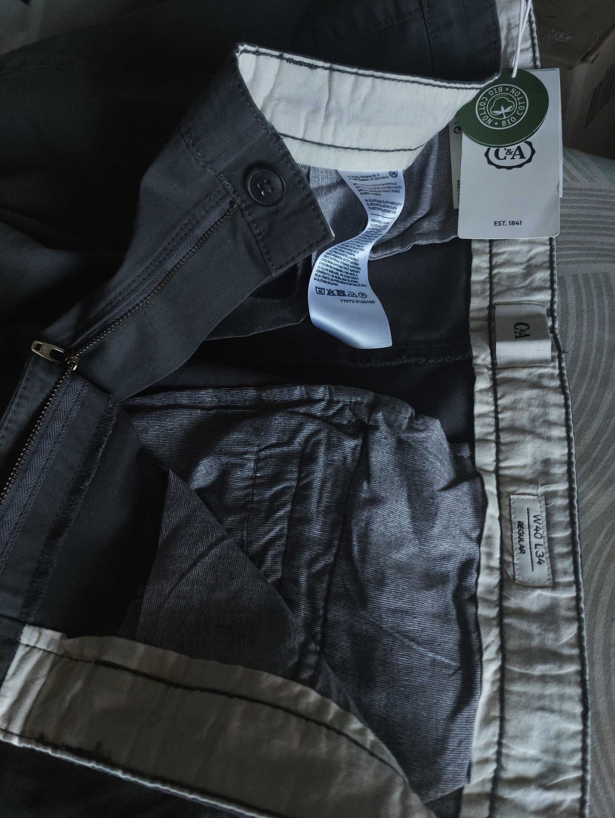 Джинсы (chino The Regular by C&A Buying Germany w40 stretch grey.