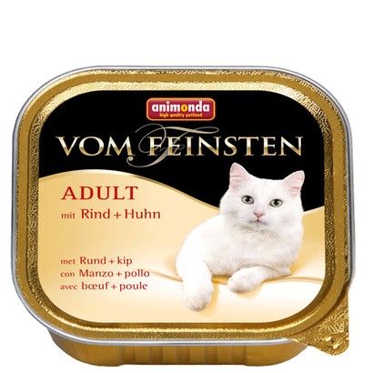 Karma dla kota bez sztucznych dodatków Animonda Wołowina+Kurczak 100g