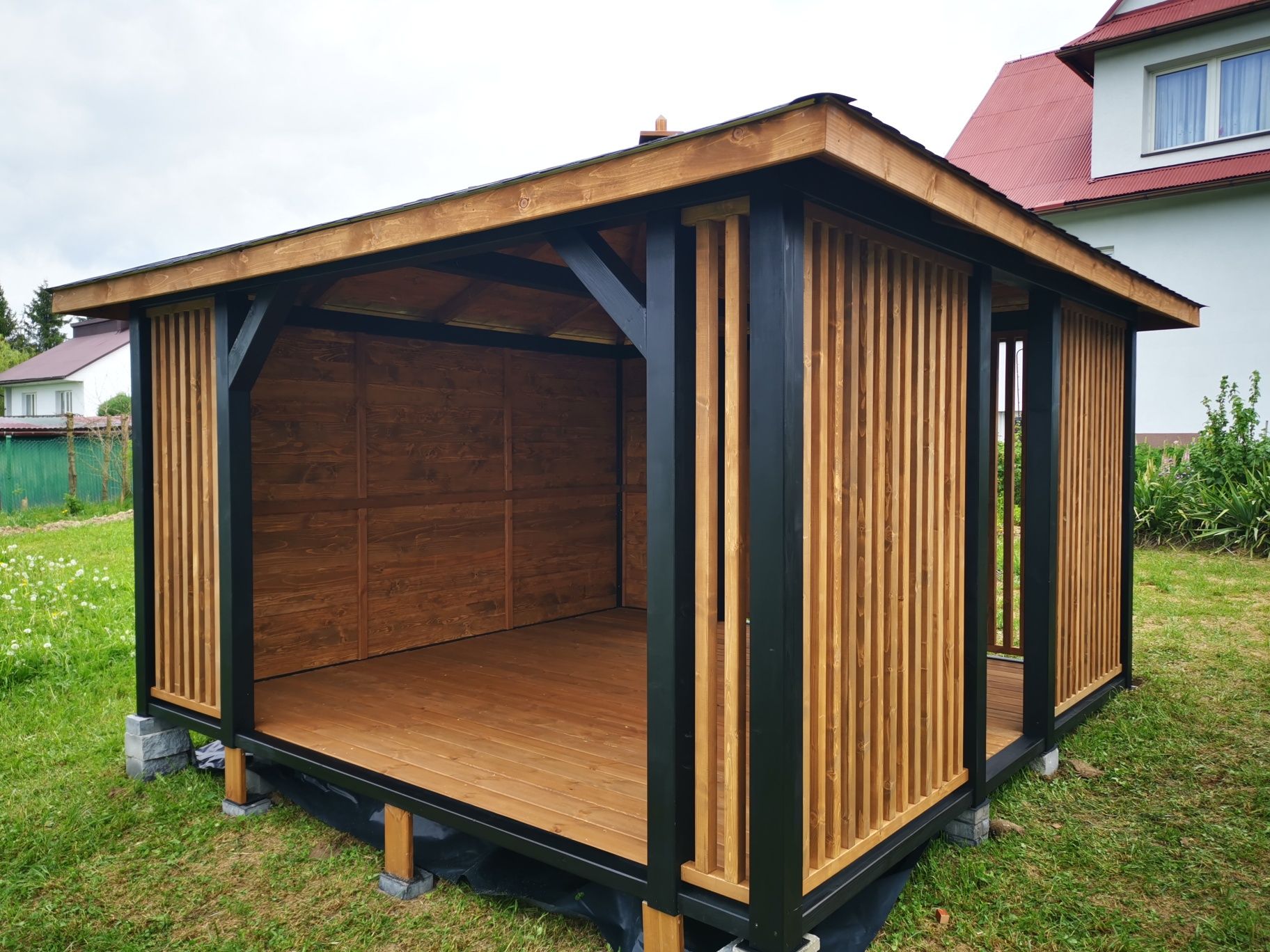 Altana 4x4 Z lamelami domek pergola lamele lamel