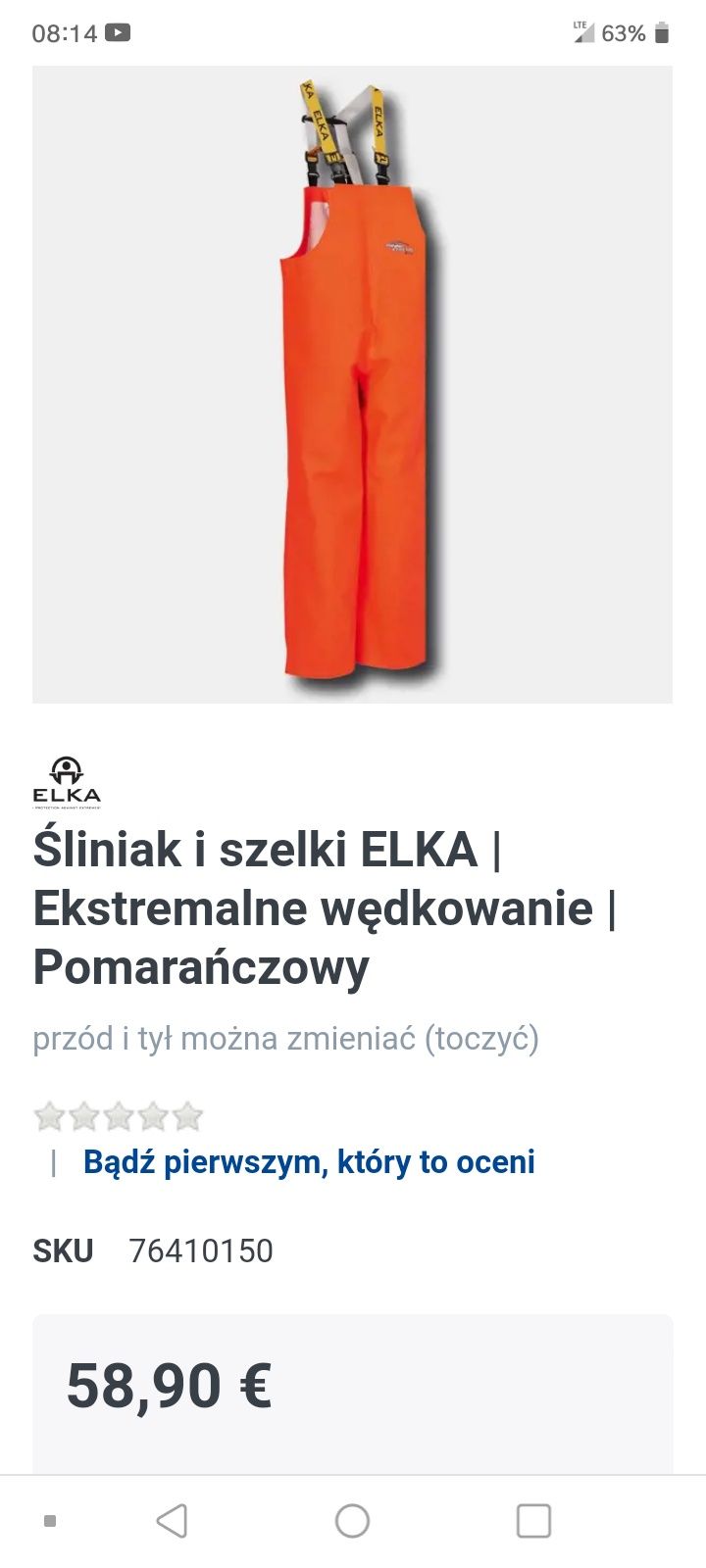 Spodnie wędkarskie renomowanej firmy