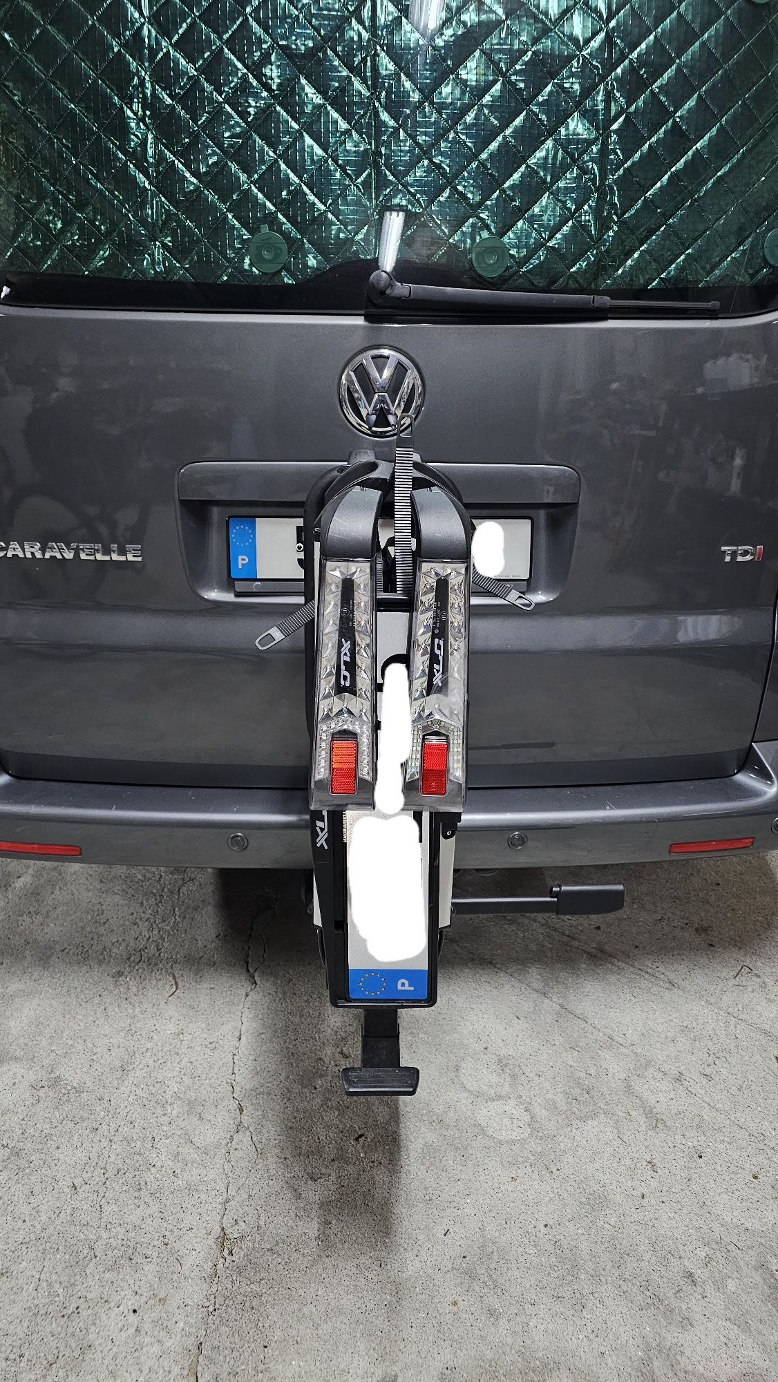 Suporte bicicletas gancho reboque XLC azura extra led
