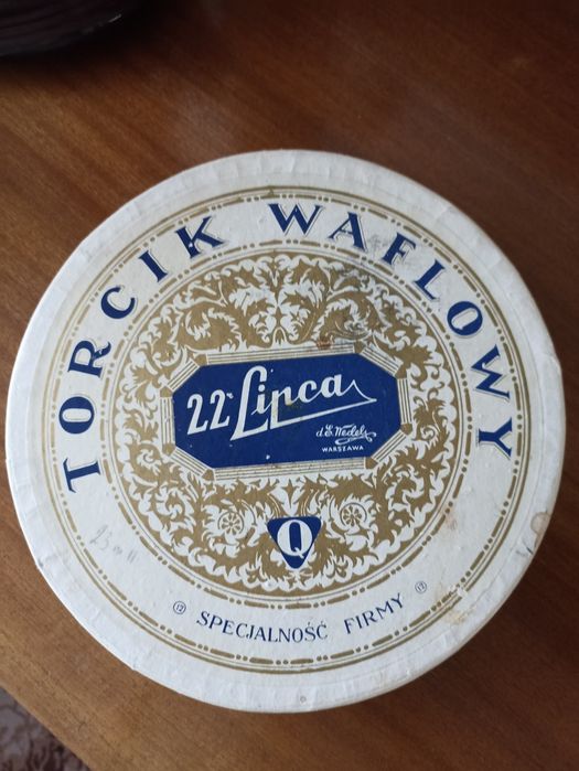 pudełko po torciku wedlowski PRL