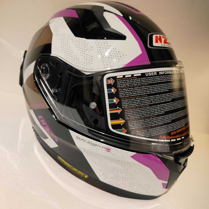 Capacete integral NZi Stream Trident senhora mota scooter novo