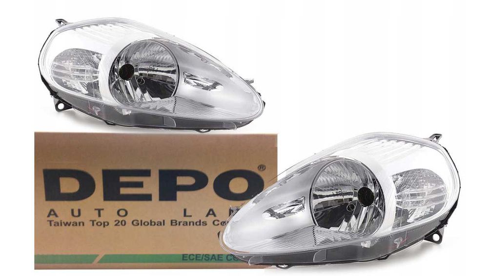 Reflektory lampy światła przednie L+P Fiat Grande Punto - NOWE