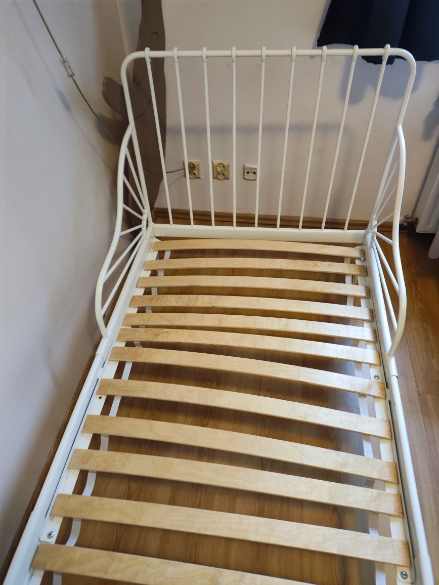 Łóżko dziecięce, łóżko rosnące, rozsuwana rama ikea MINNEN