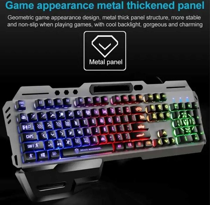 Клавіатура AOASMODE L M-1000 USB з RGB-підсвіткою