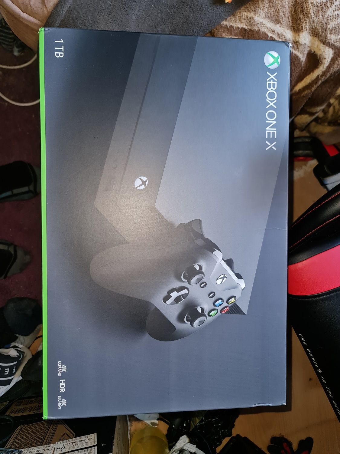Xbox one x pad + akumulator do pada + gry