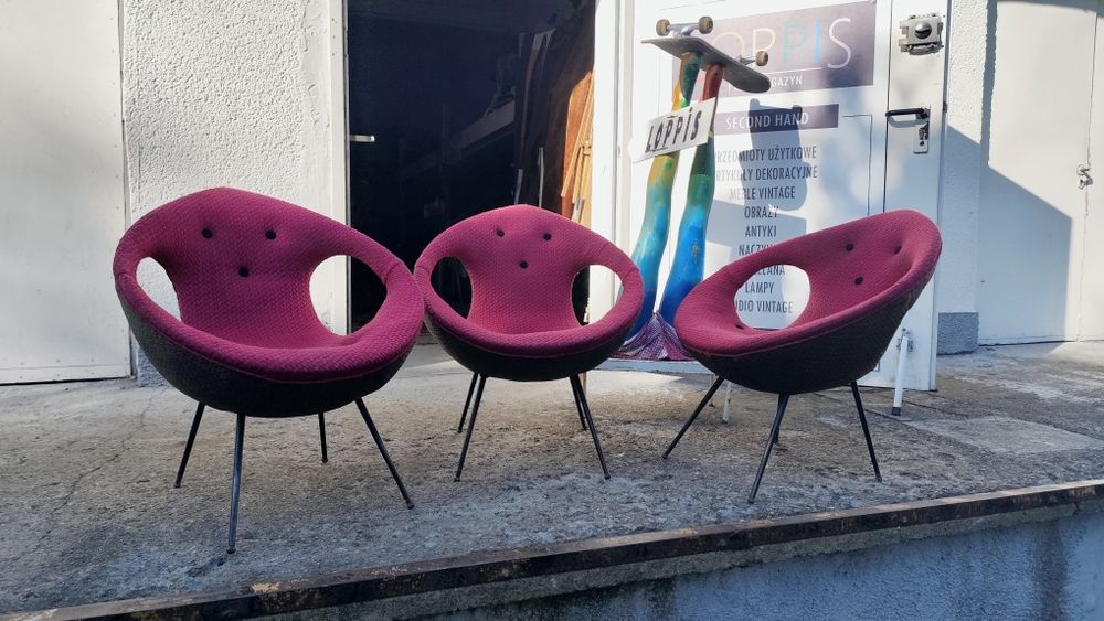 Fotel ufo prl vintage