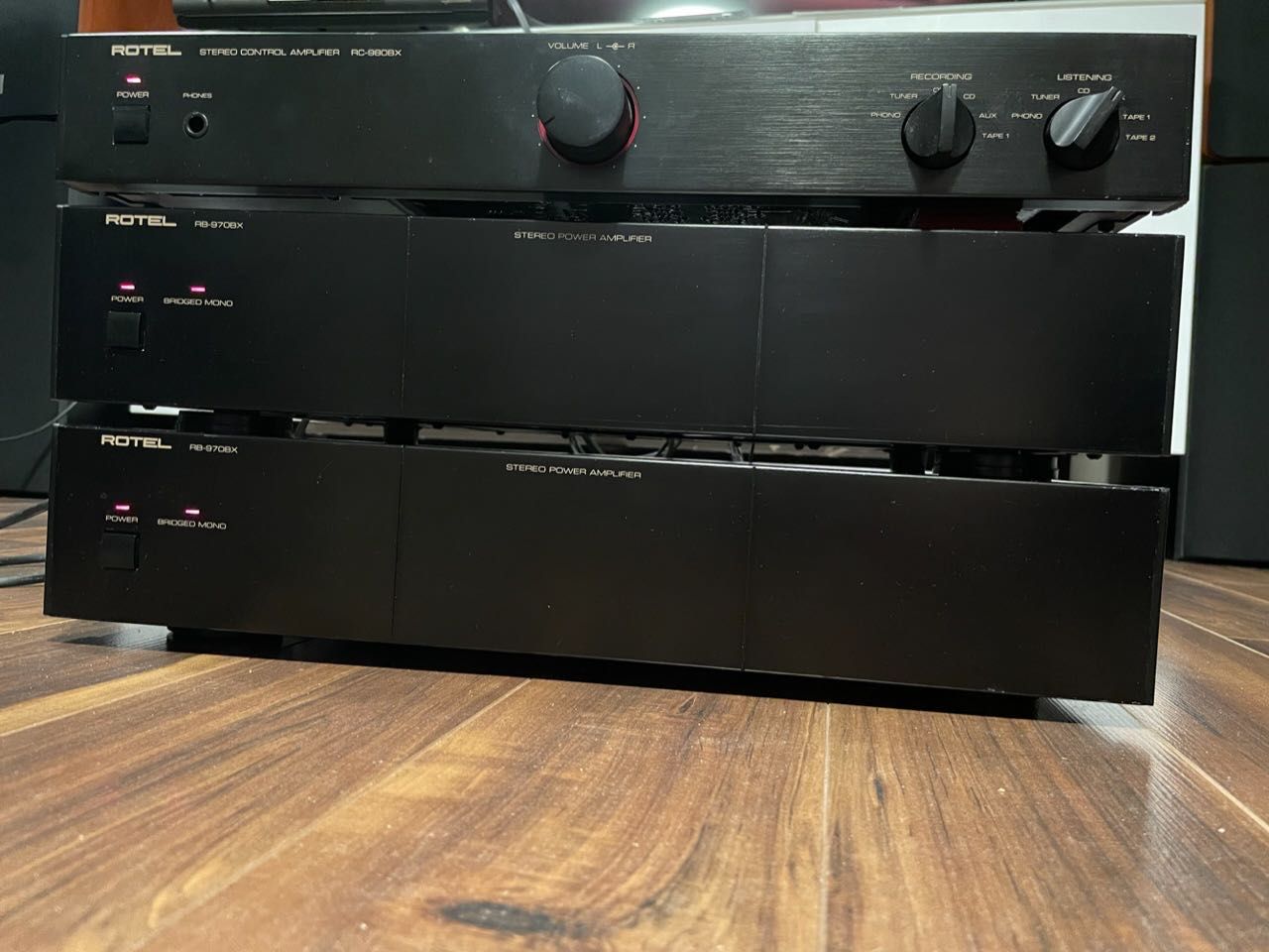 Stereo 2x wzmacniacz Rotel RB-970BX + preamp Rotel RC980BX