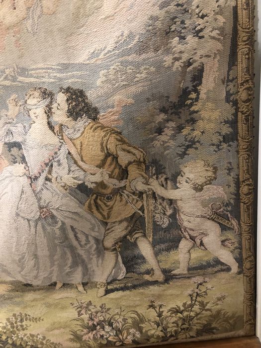Tapeçaria Francesa de grandes dimensoes com galeria .