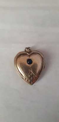 Кулон (медальон) сердце  СССР локет серебро