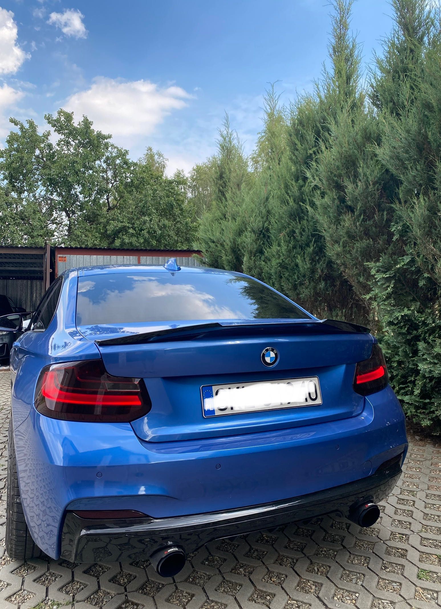 Spoiler Lotka Spojler BMW F22 F87 CZARNY POŁYSK / CARBON
