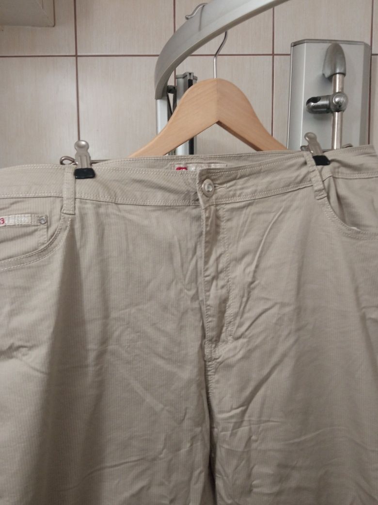 Spodnie damskie 3/4 beżowe bawełniane XXL nowe nie używane