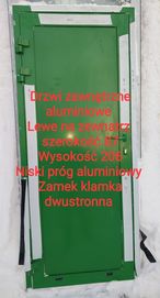 Drzwi aluminiowe 87x206 Nowe-25%