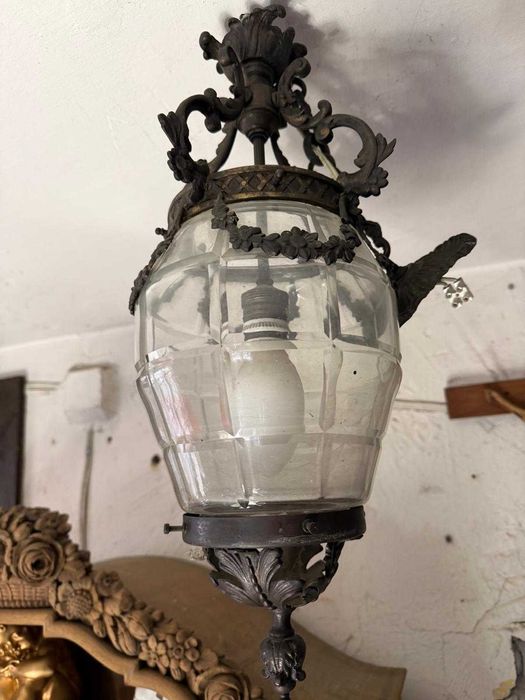 Antyczna Francuska Lampa Eklektyczna XX