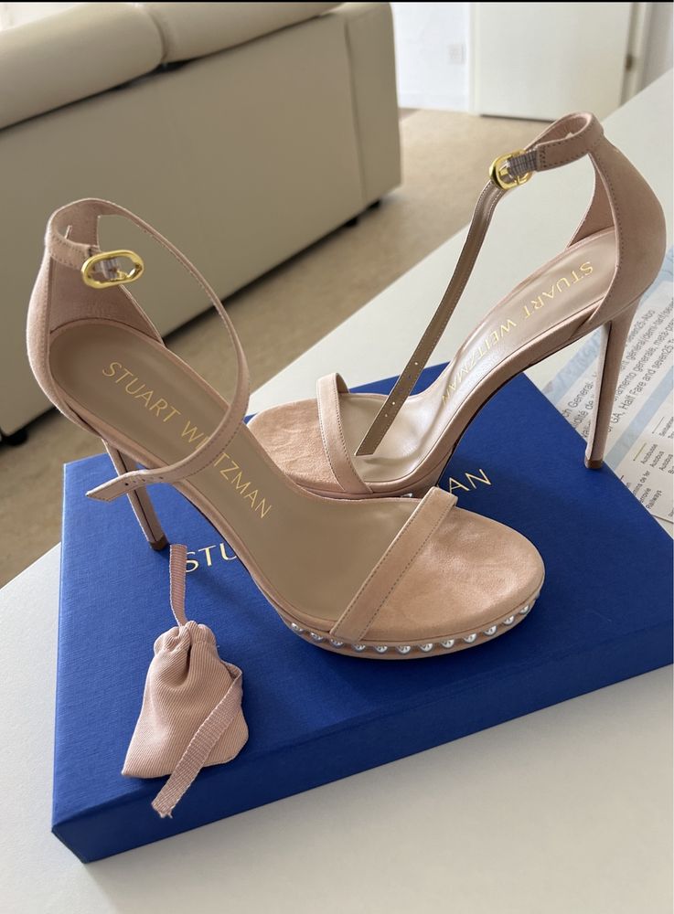 Markowe Szpilki Sandalki Stuart Weitzman  projektant