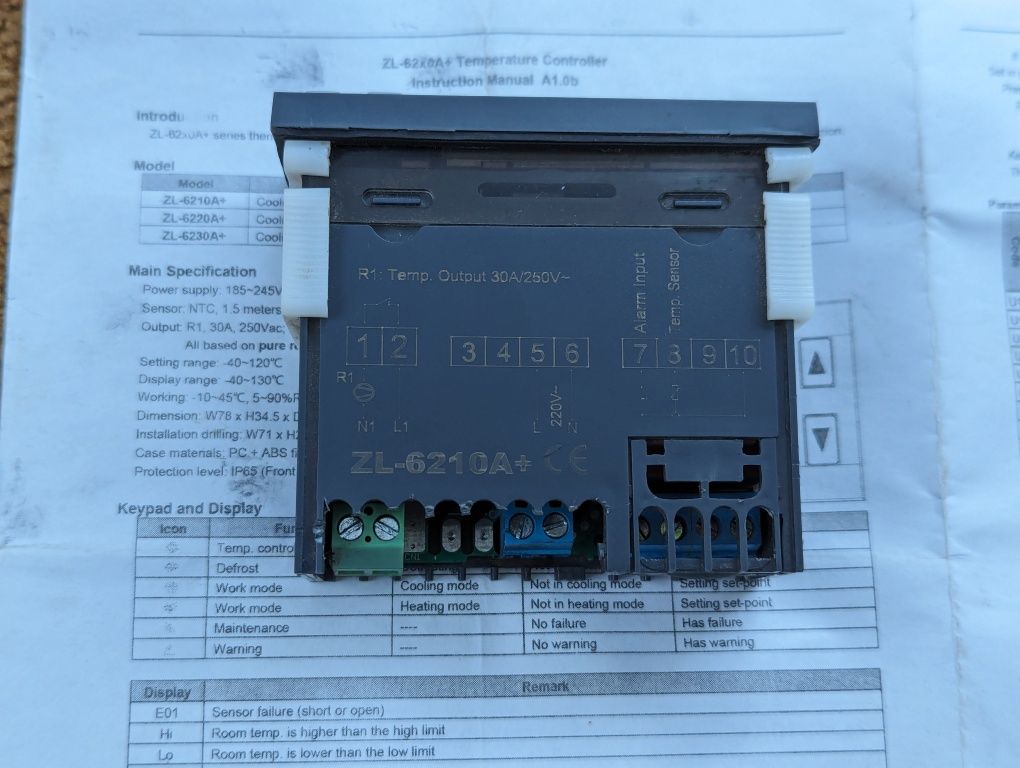 Терморегулятор Lilytech ZL-6210A+