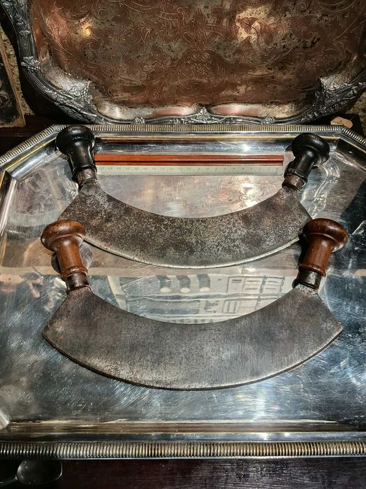 Grandes Cutelos Culinários Antigos Guimarães Séc XIX 27 cm Lâmina
